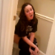 This could have been a much better video if the girl filming the action knew what she was doing. However, it is a nice-looking poop scene in which the girl shakes her ass to get the poop out while her friend simply says, "Ewwww". No pooping sounds.